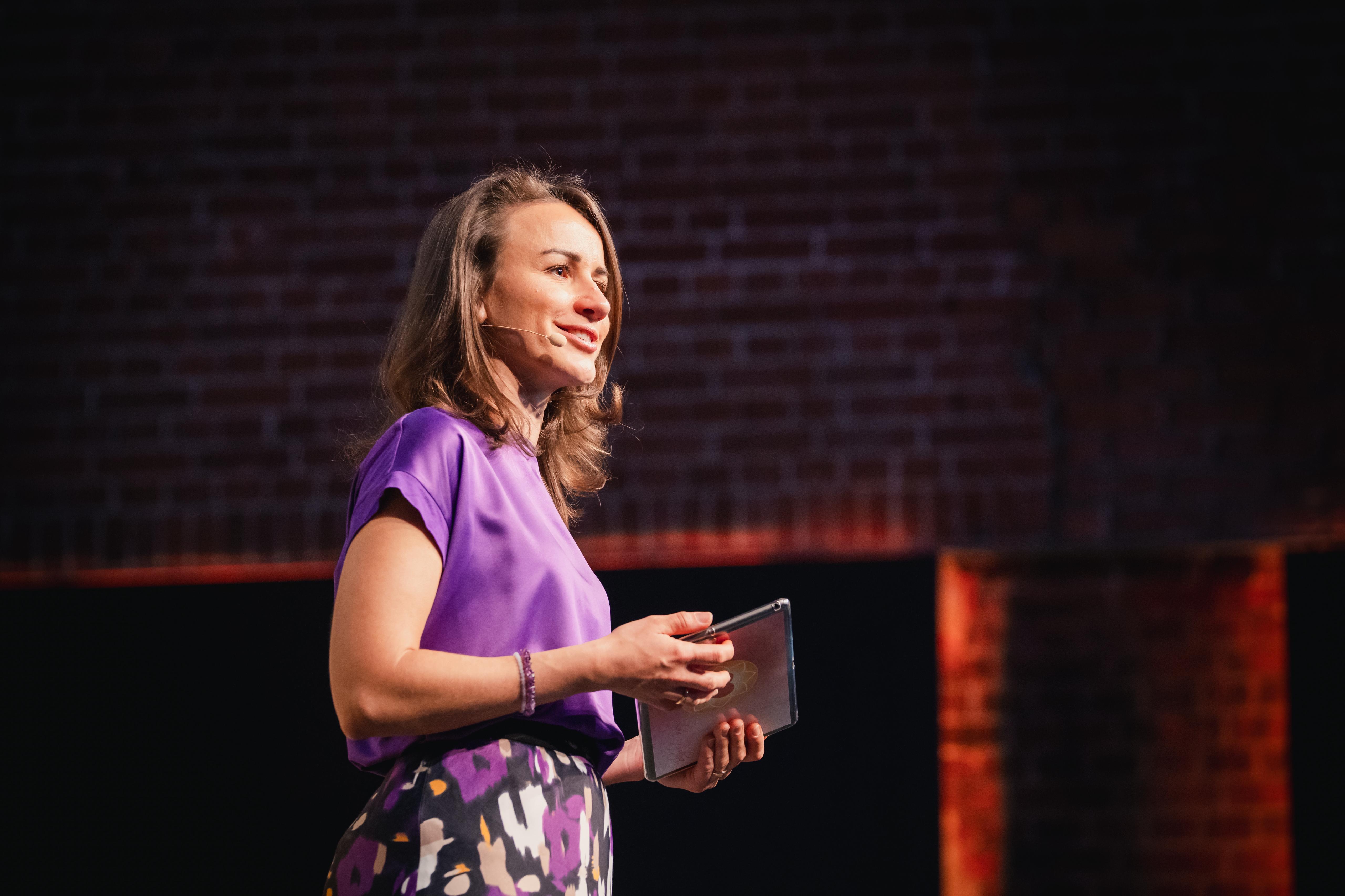 Monika Kalinowski als Moderatorin